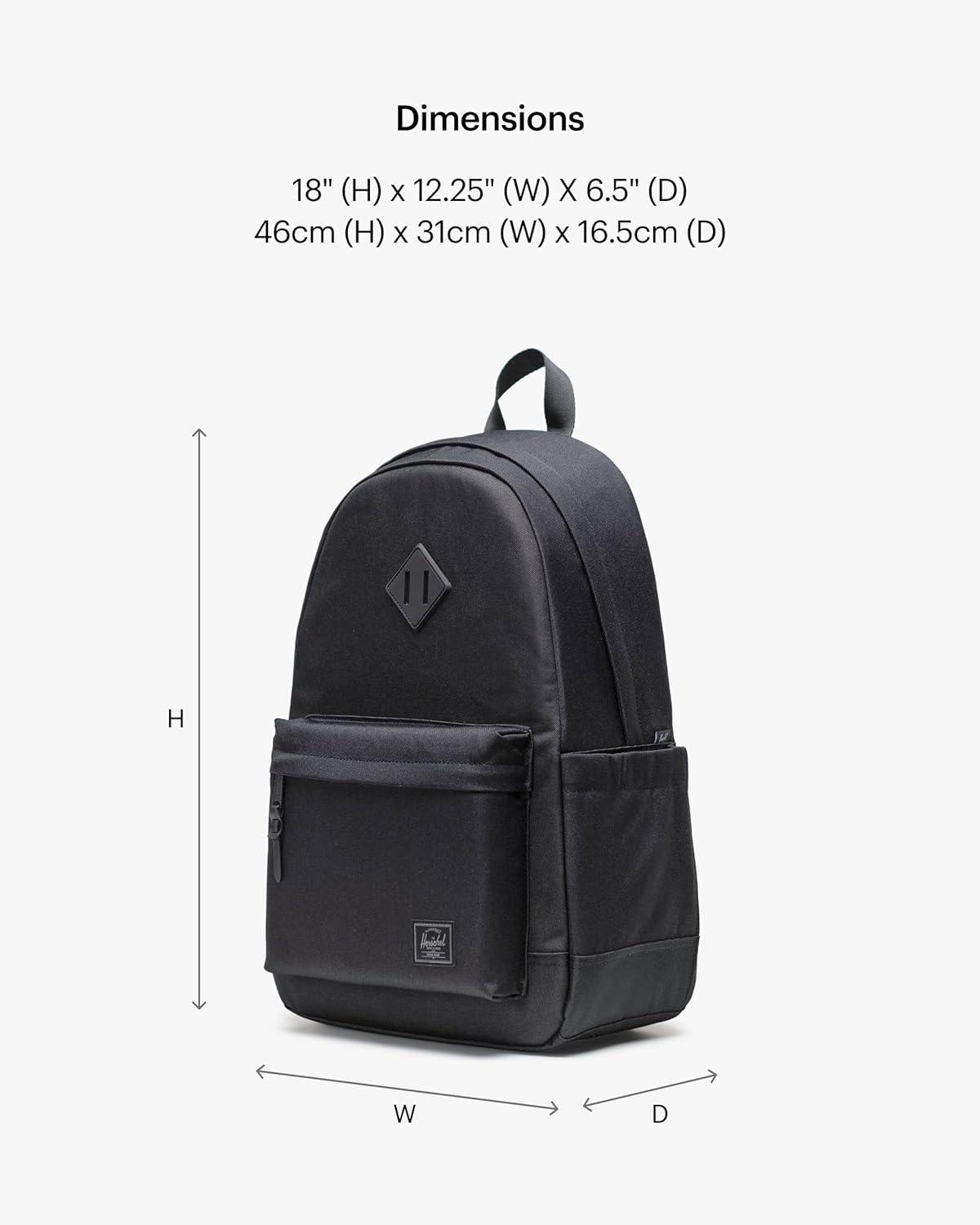 image:imageHerschel Heritage BackpackBlack Tonal