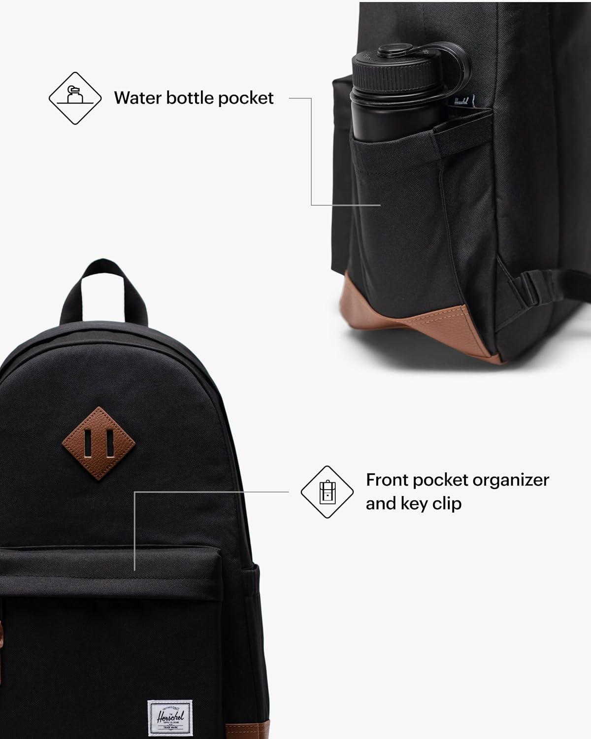 image:imageHerschel Heritage BackpackBlackTan
