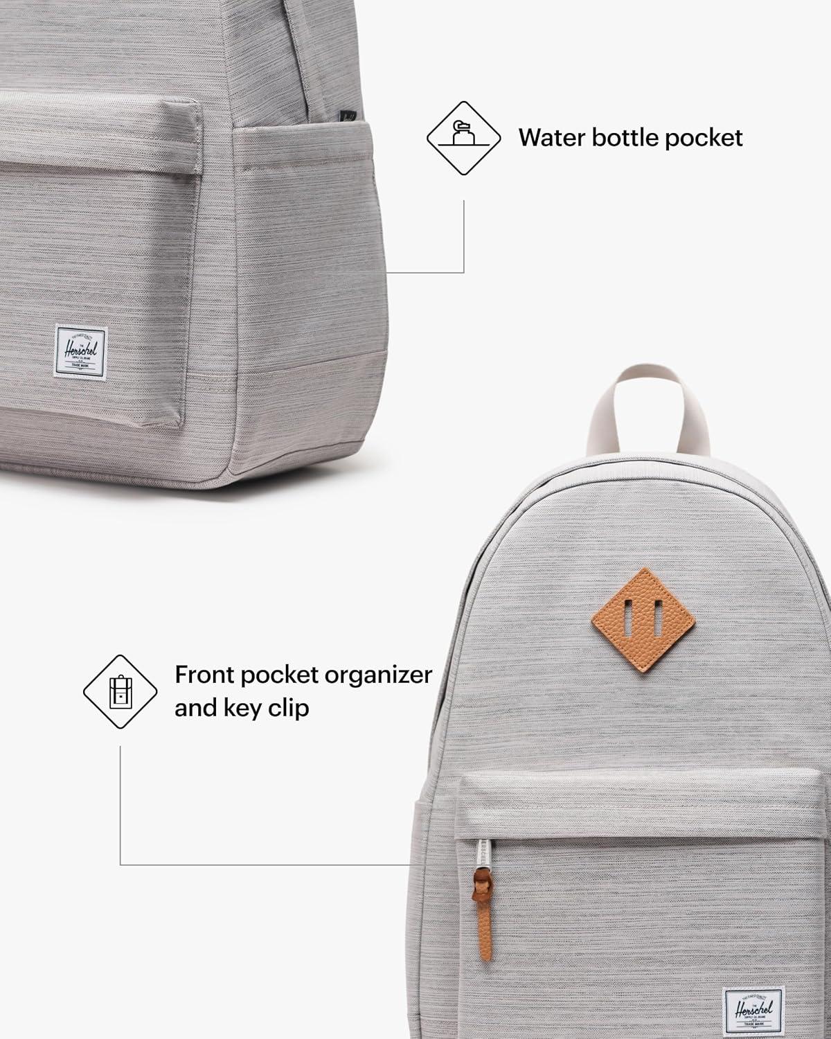 image:imageHerschel Heritage BackpackLight Grey Crosshatch Limited Edition