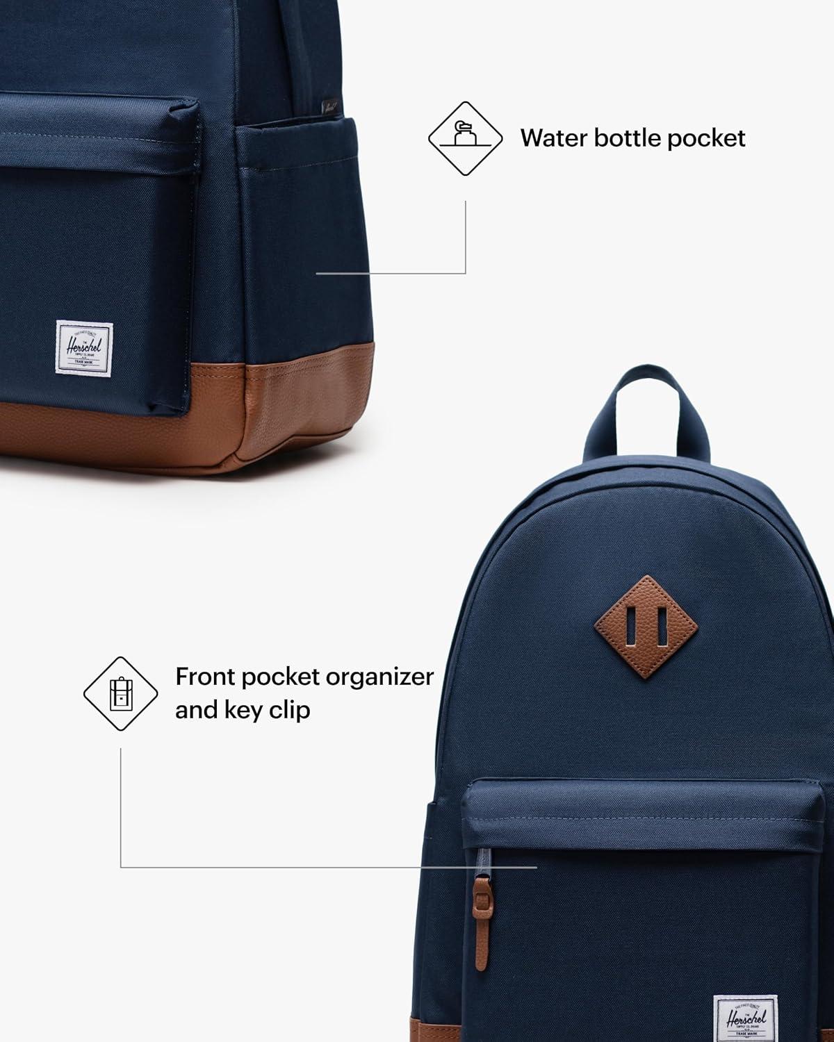 image:imageHerschel Heritage BackpackNavyTan