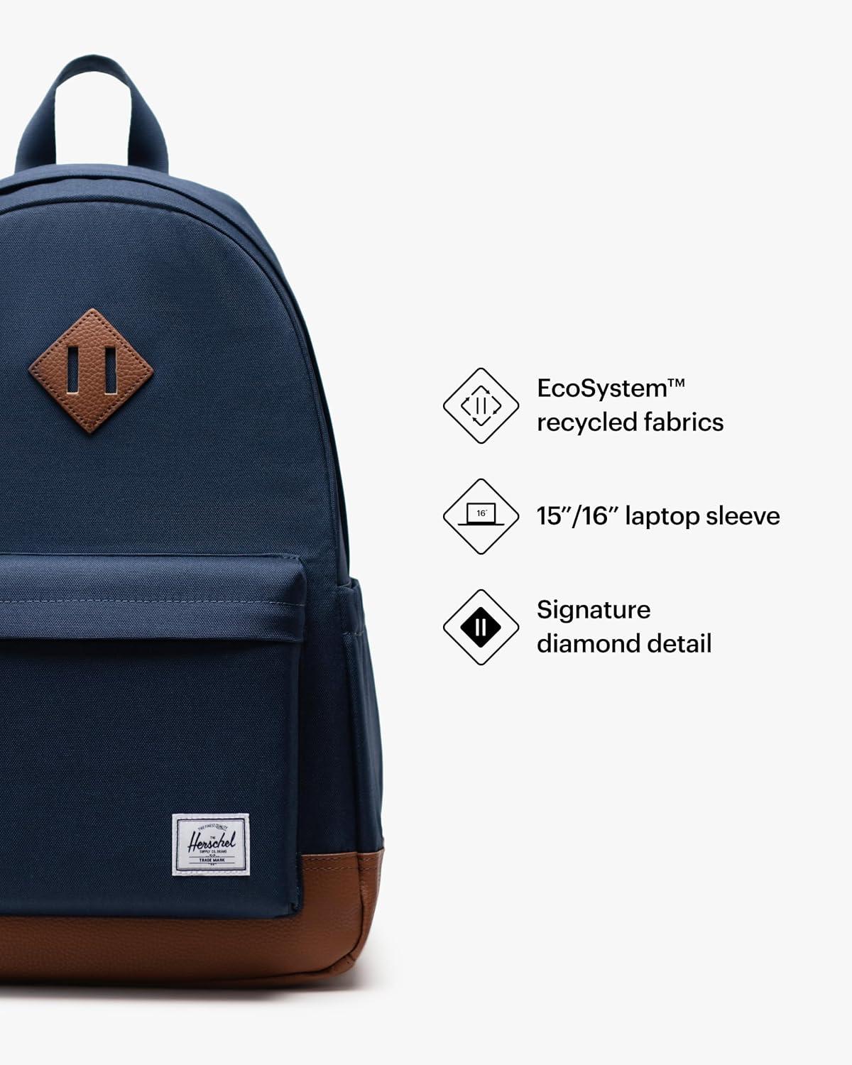 image:imageHerschel Heritage BackpackNavyTan