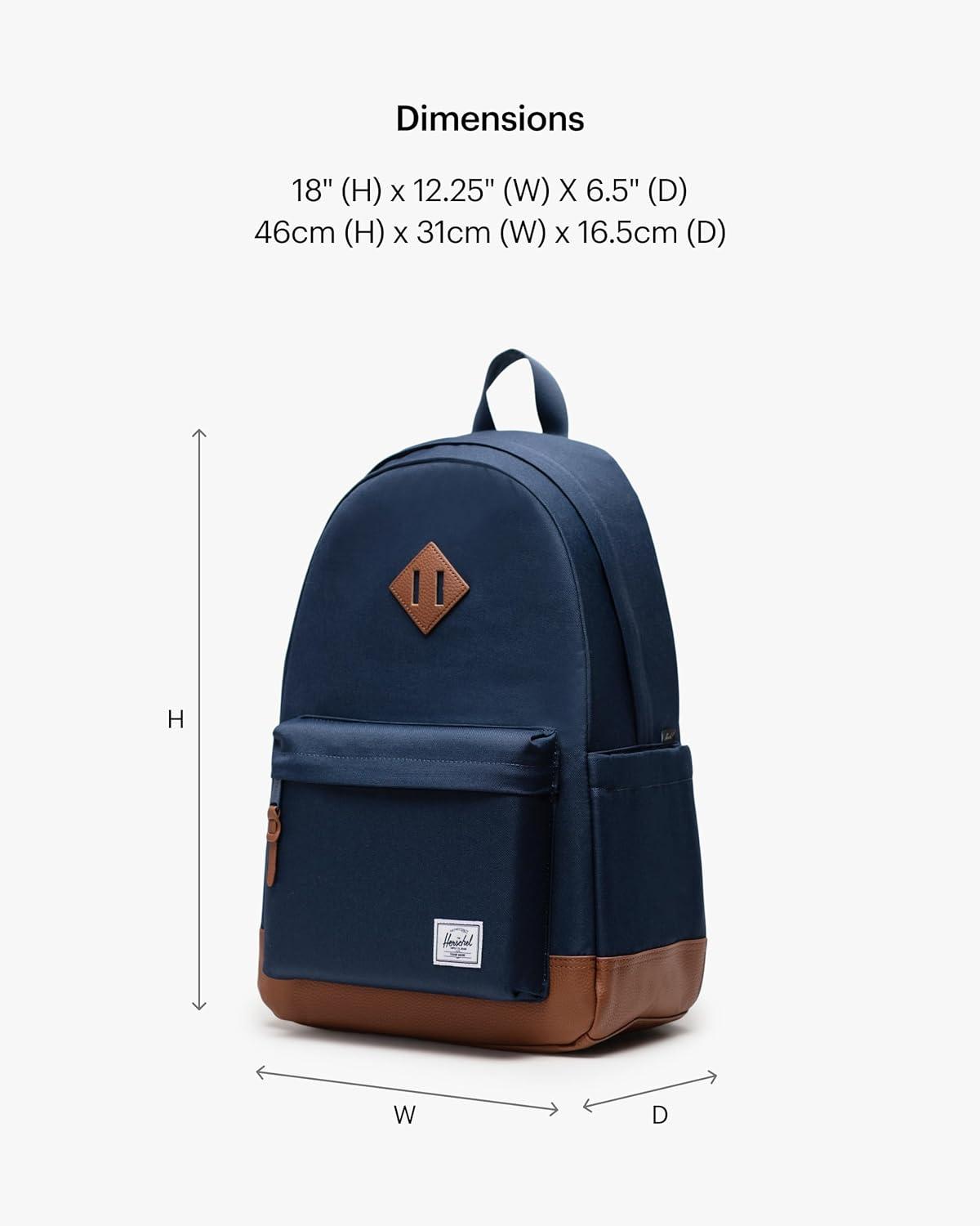 image:imageHerschel Heritage BackpackNavyTan