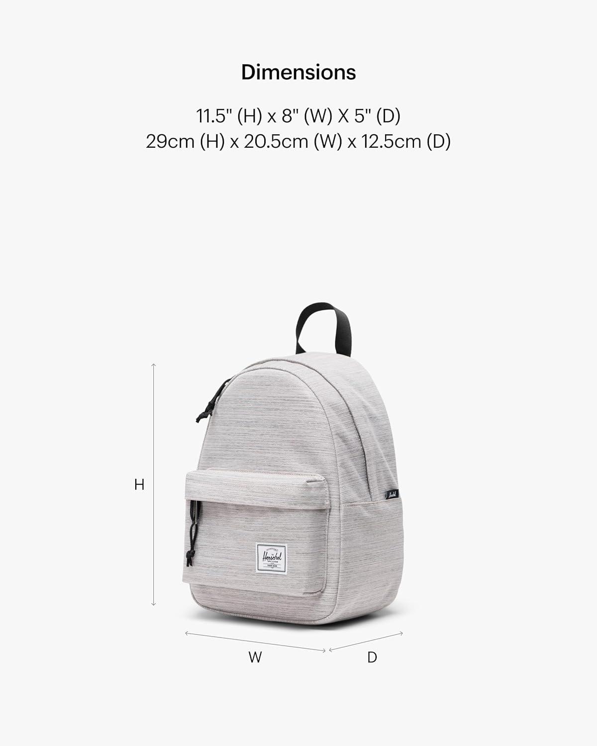 image:imageHerschel Legacy Backpack Ash Rose Mini 65LLight Grey Crosshatch