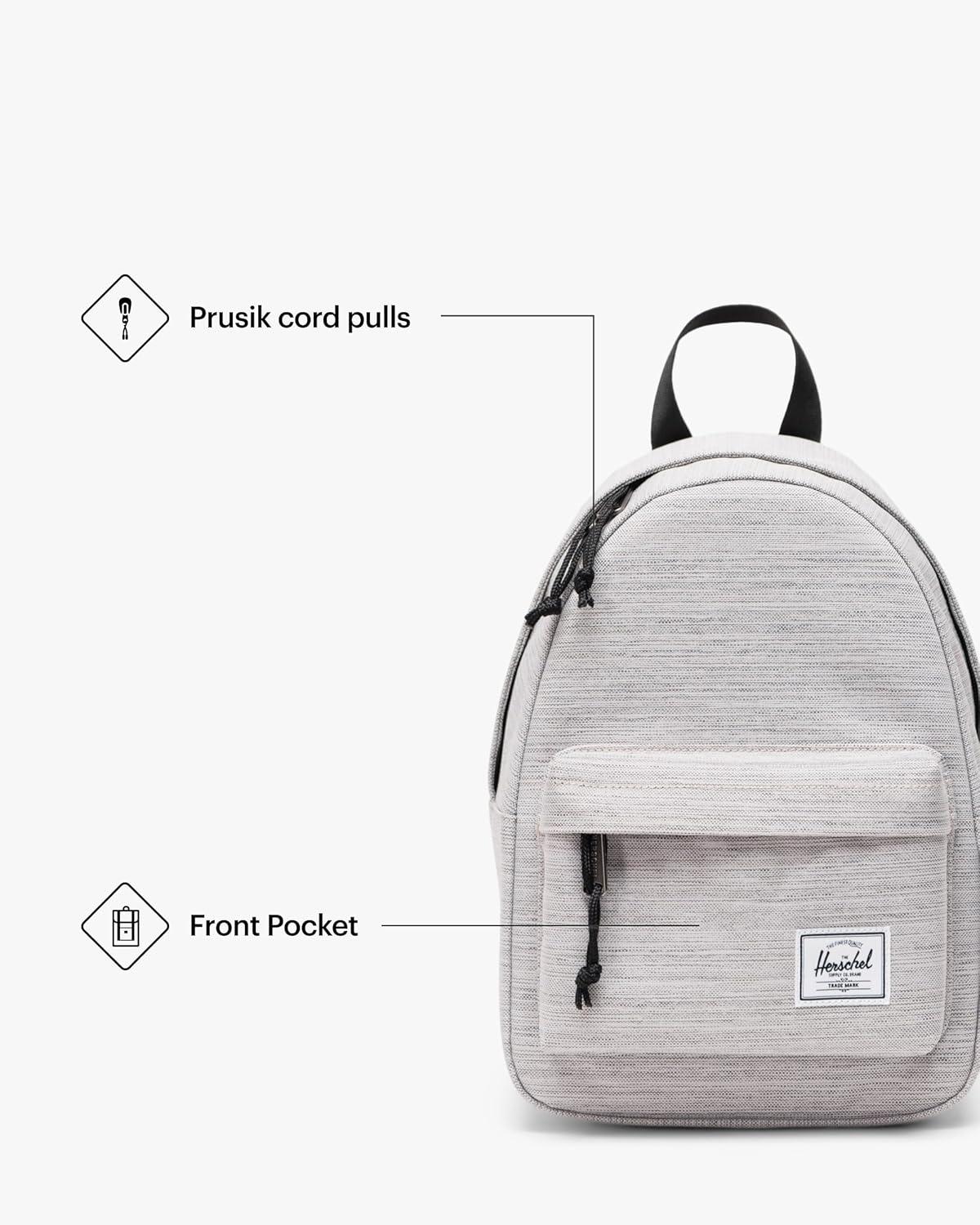 image:imageHerschel Legacy Backpack Ash Rose Mini 65LLight Grey Crosshatch
