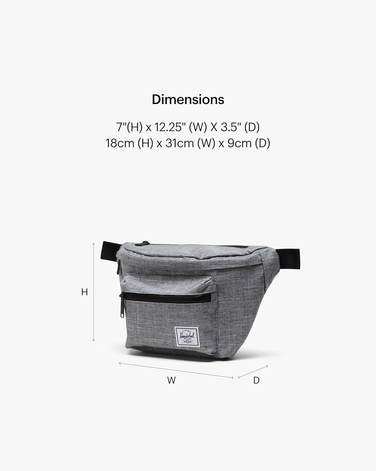 image:imageHerschel Pop Quiz Hip PackRaven Crosshatch