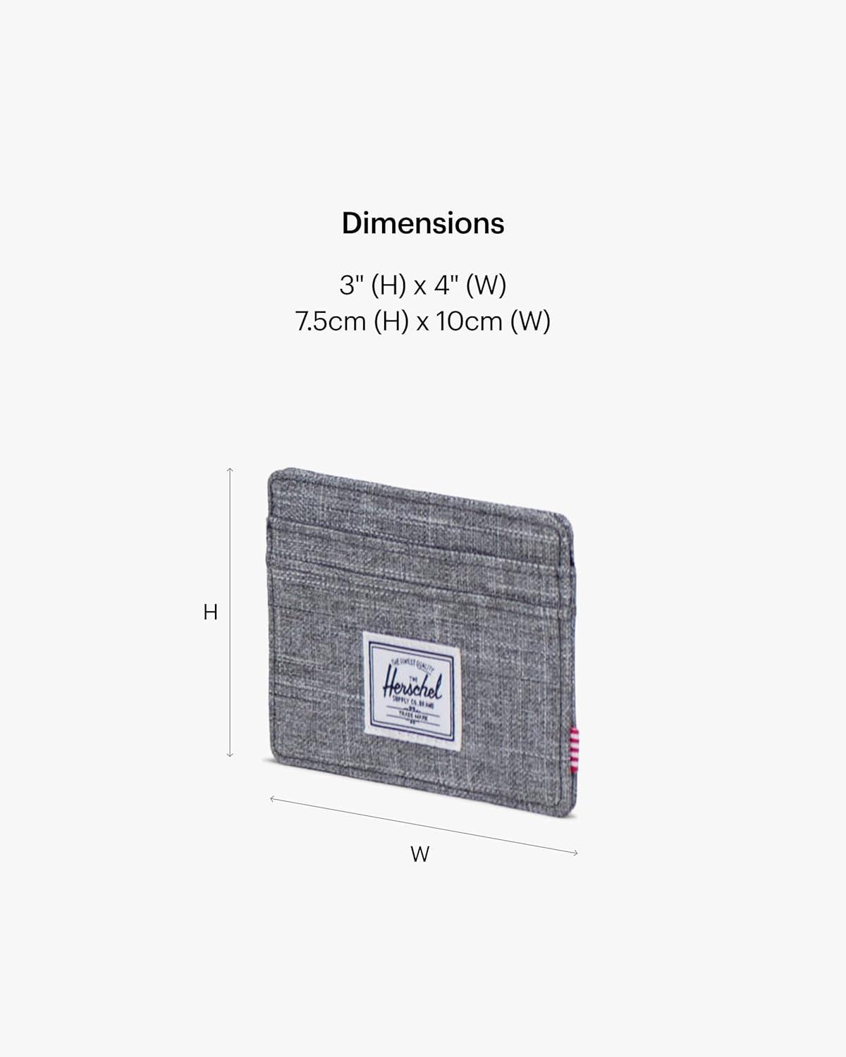 image:imageHerschel Supply Co Charlie Cardholder WalletRaven Crosshatch