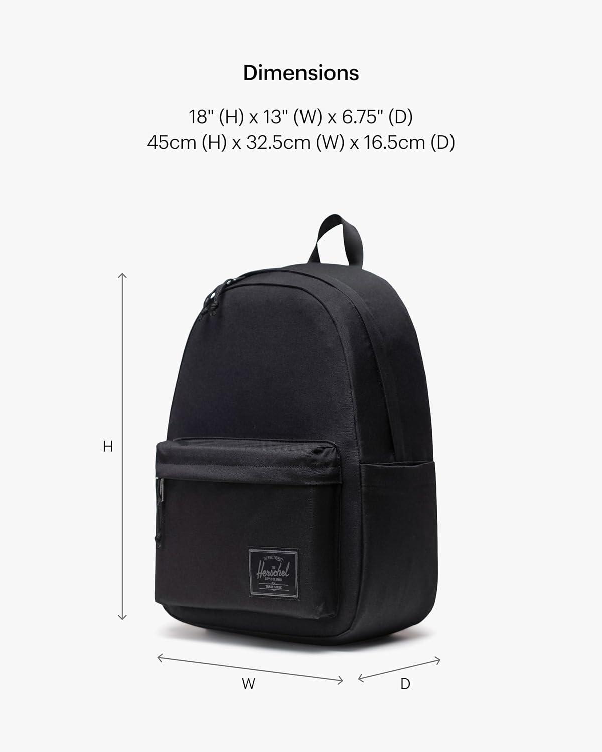 image:imageHerschel Supply Co Classic XL Backpack Black Tonal 30LBlack Tonal