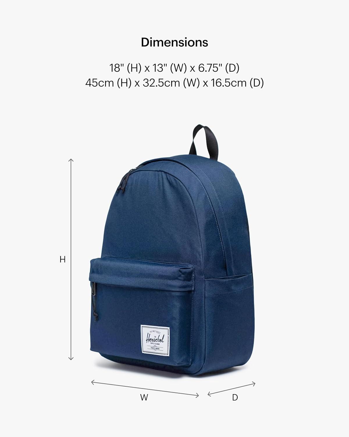 image:imageHerschel Supply Co Classic XL Backpack Black Tonal 30LBlue