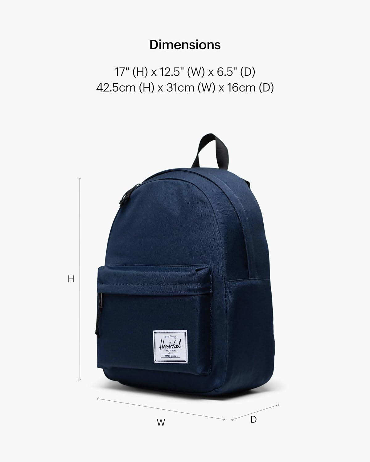 image:imageHerschel Supply Co Classic XL Backpack Black Tonal 30LBlue New