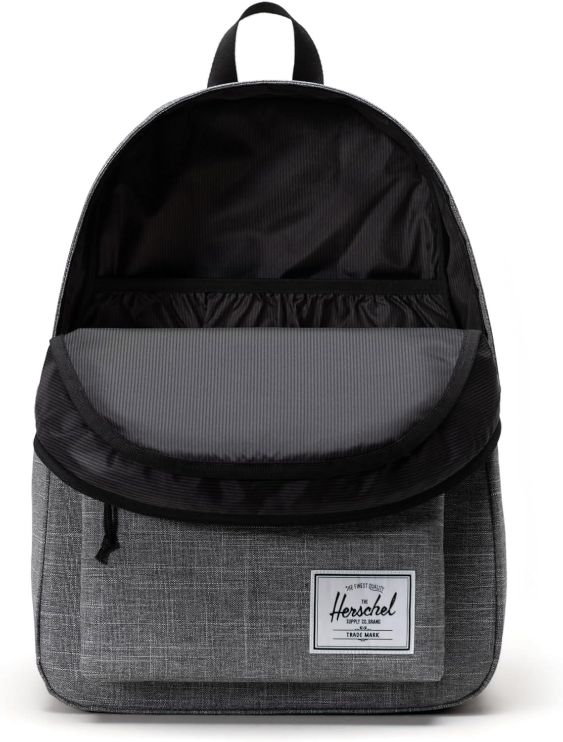 image:imageHerschel Supply Co Classic XL Backpack Black Tonal 30LRaven Crosshatch
