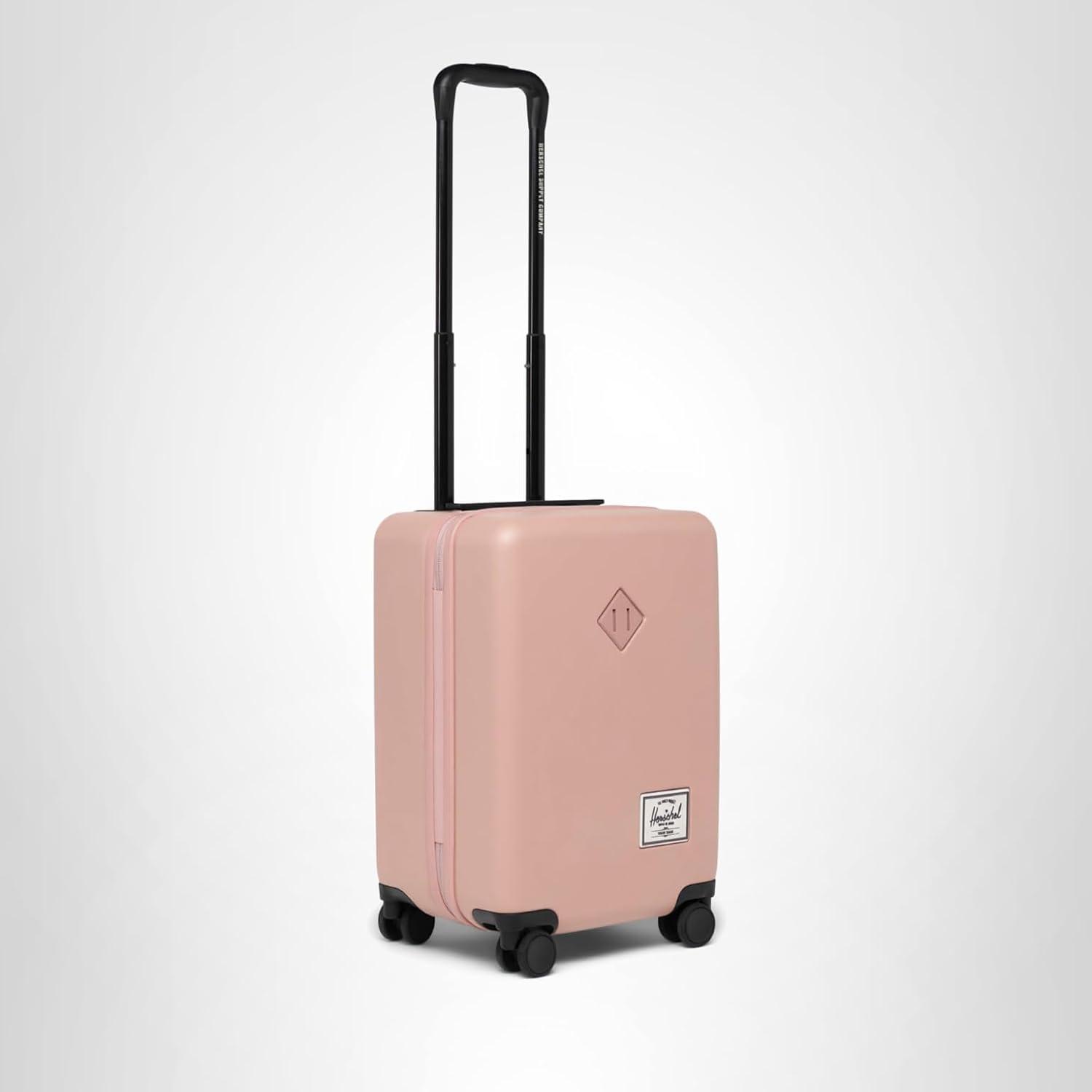 image:imageHerschel Supply Co Unisex Heritage Hardshell Luggage Black Carry on 19 InchAsh Rose