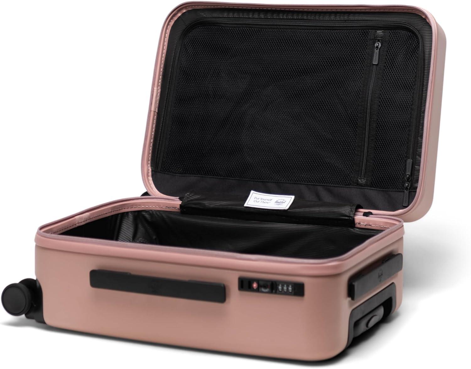 image:imageHerschel Supply Co Unisex Heritage Hardshell Luggage Black Carry on 19 InchAsh Rose