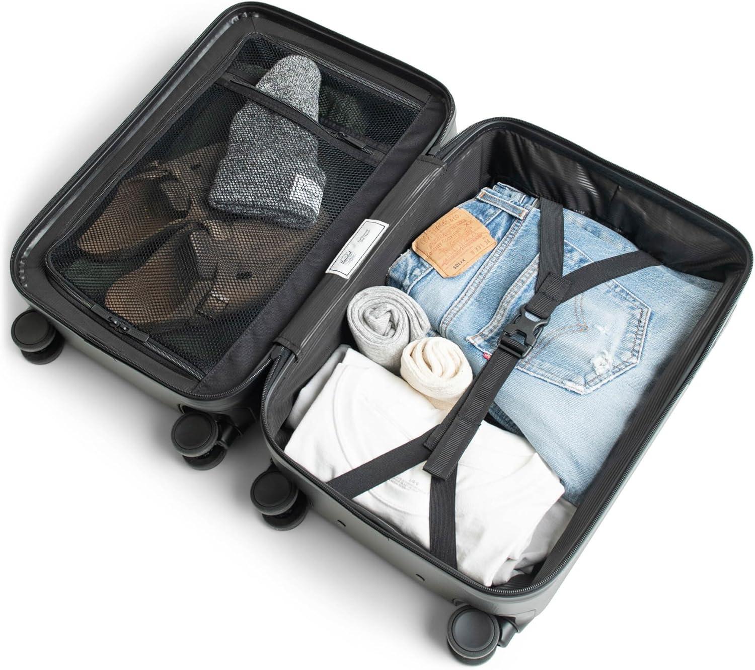 image:imageHerschel Supply Co Unisex Heritage Hardshell Luggage Black Carry on 19 InchBlack