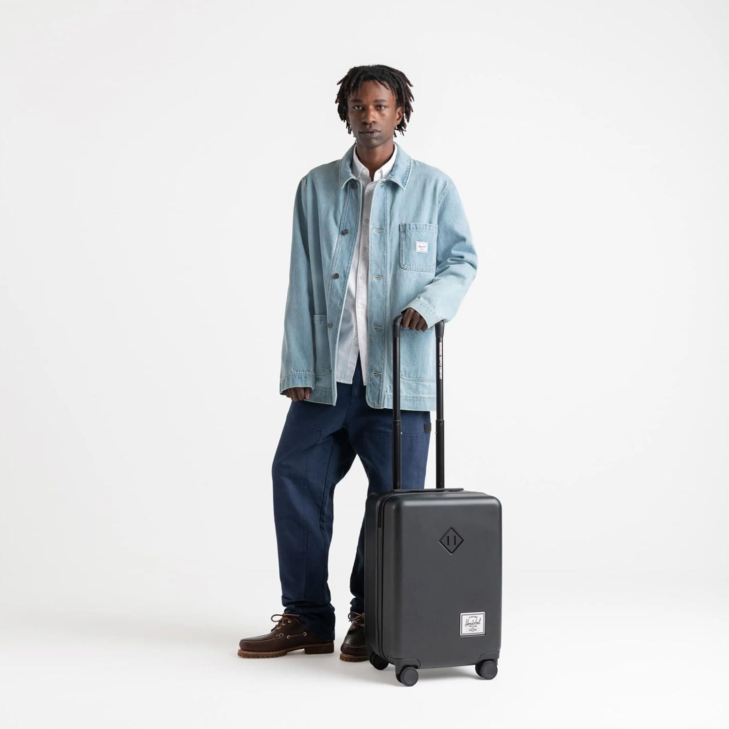 image:imageHerschel Supply Co Unisex Heritage Hardshell Luggage Black Carry on 19 InchBlack Gradient