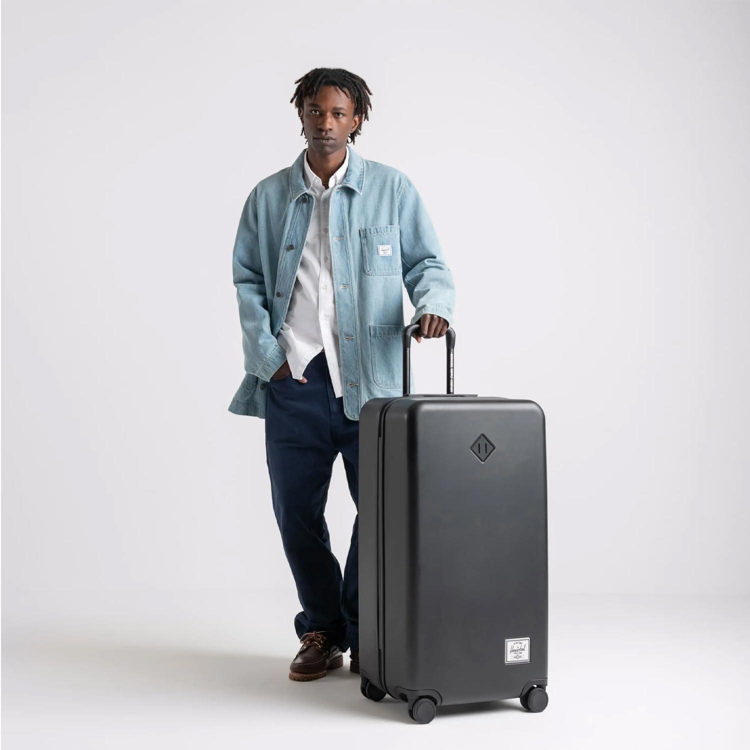 image:imageHerschel Supply Co Unisex Heritage Hardshell Luggage Black Carry on 19 InchBlack Gradient