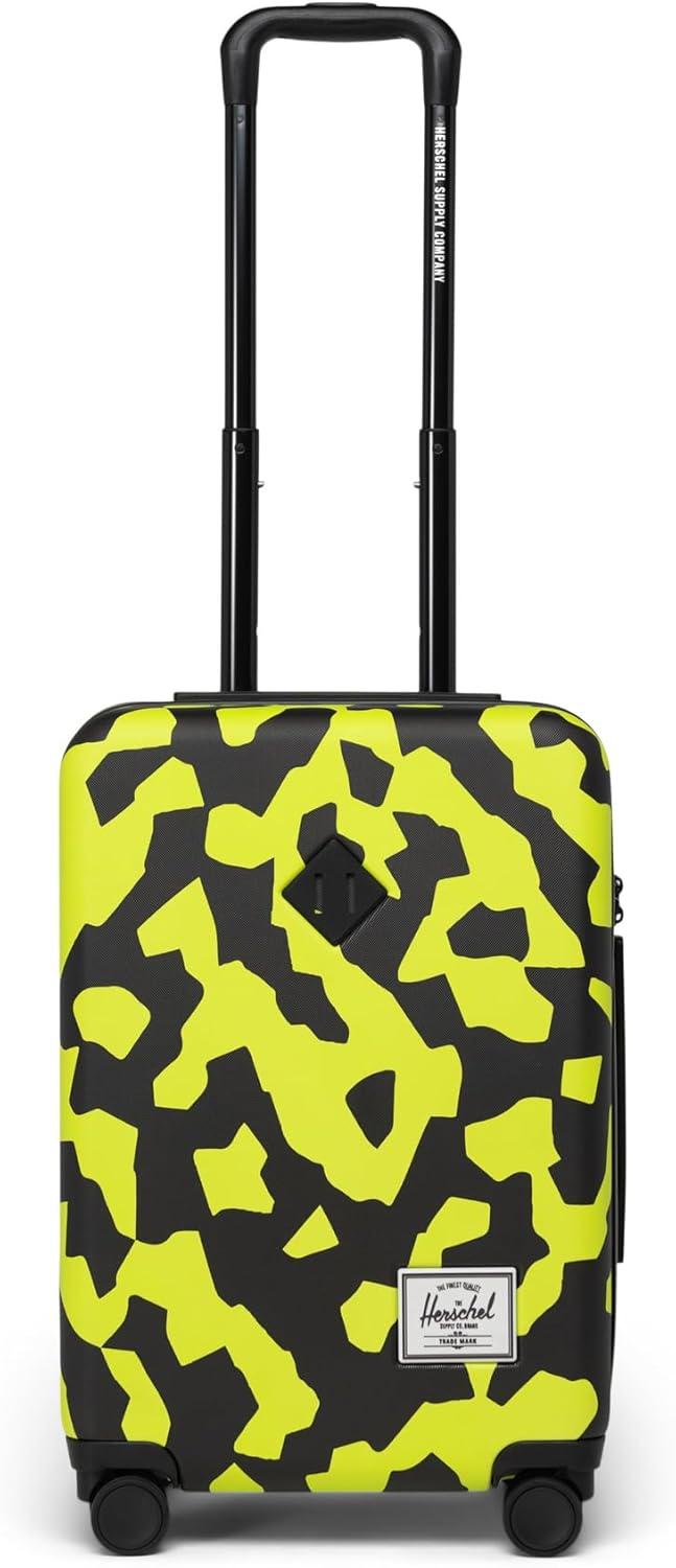 image:imageHerschel Supply Co Unisex Heritage Hardshell Luggage Black Carry on 19 InchShadow Pixel Lime Punch