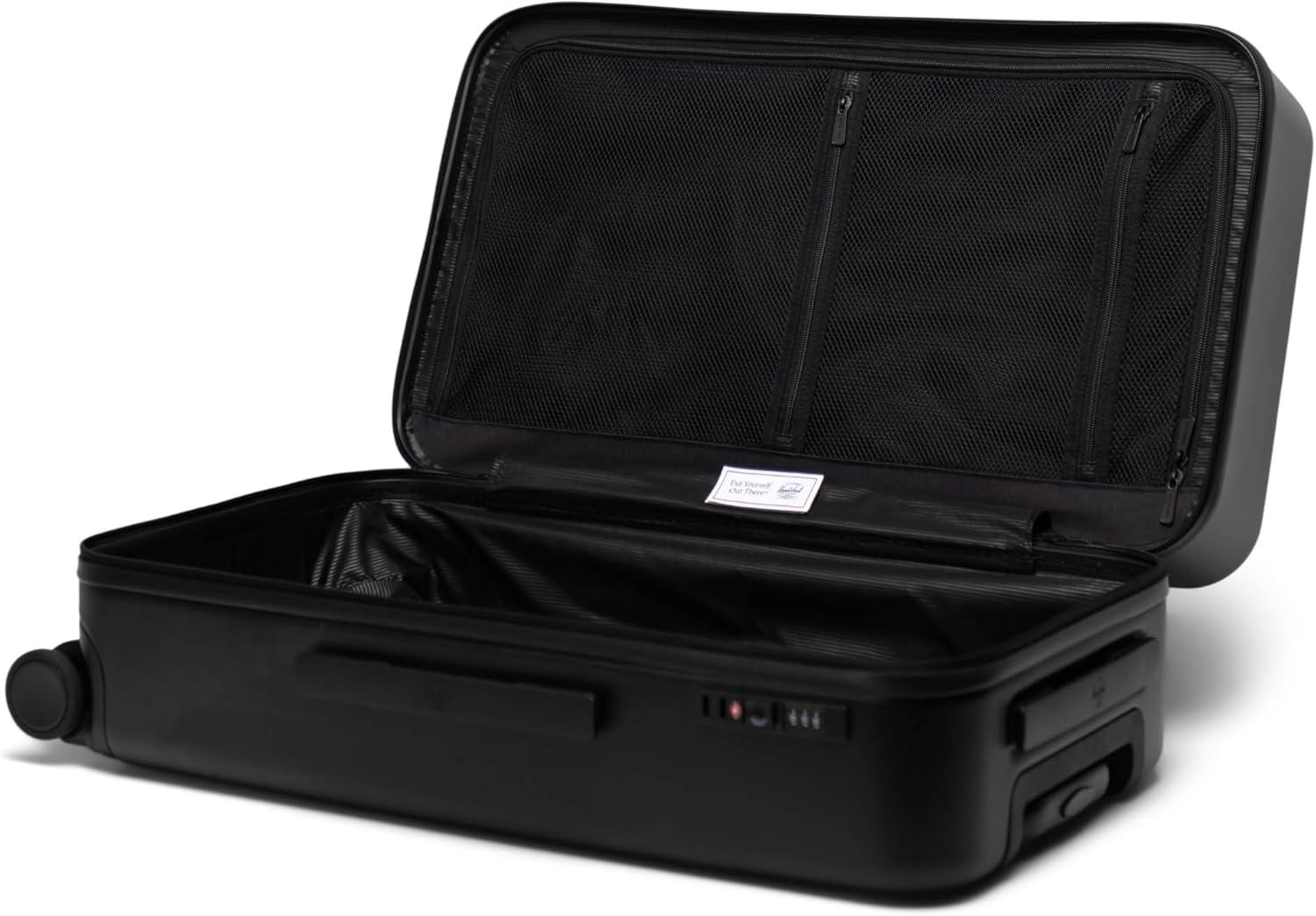 image:imageHerschel Supply Co Unisex Heritage Hardshell Luggage Black Medium 27 inchBlack