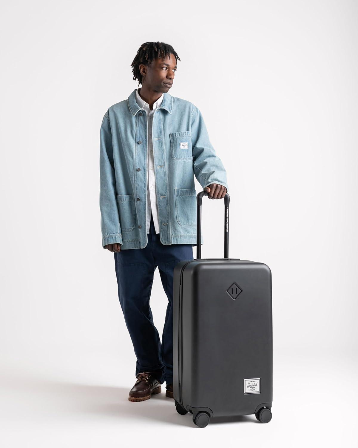image:imageHerschel Supply Co Unisex Heritage Hardshell Luggage Black Medium 27 inchTrue Blue Limited Edition