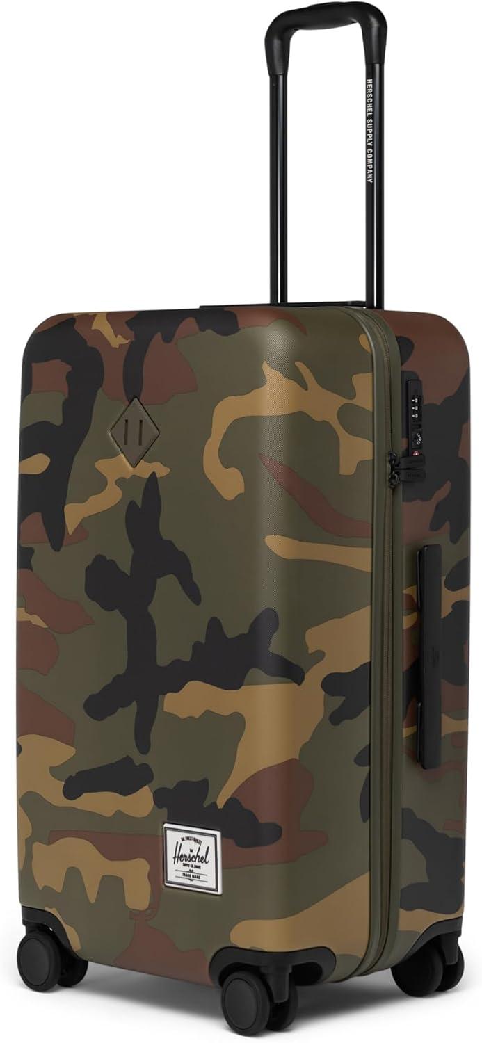 image:imageHerschel Supply Co Unisex Heritage Hardshell Luggage Black Medium 27 inchWoodland Camo