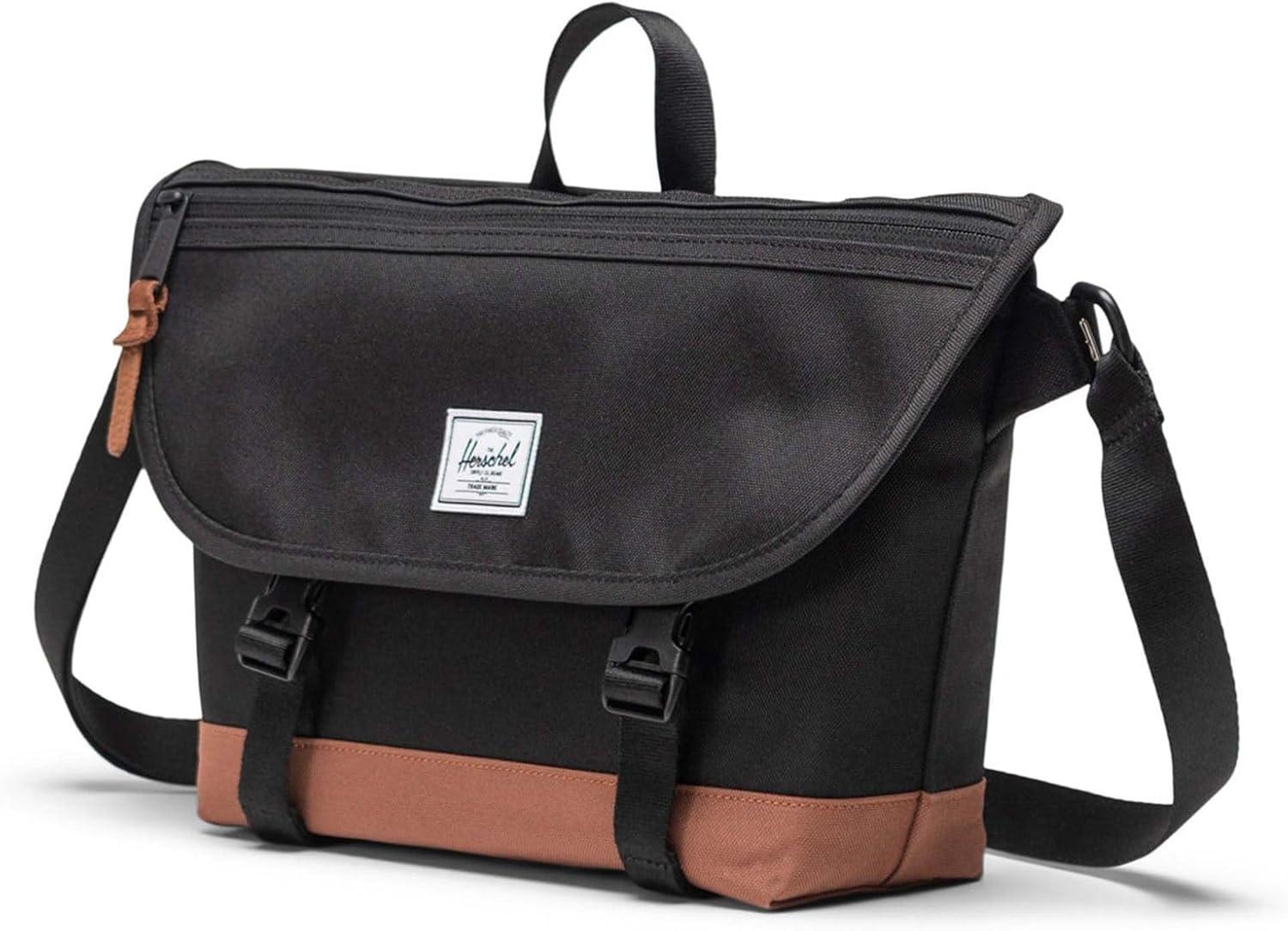 image:imageHerschel Unisex Cove Small MessengerBlackSaddle Brown