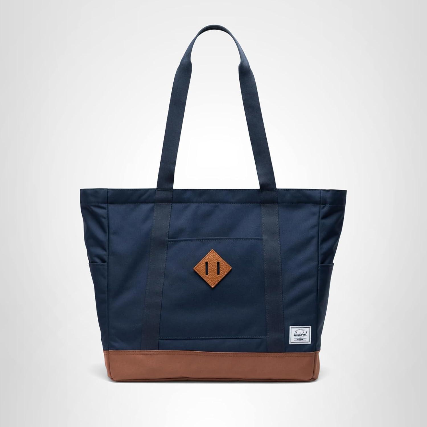 image:imageHerschel Unisex Heritage ToteNavySaddle Brown