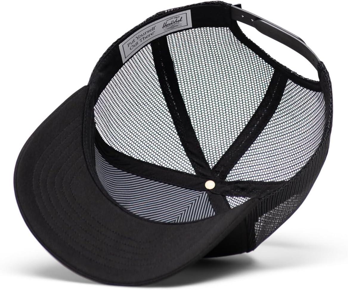 image:imageHerschel UnisexAdult Whaler Tall Mesh CapBlack