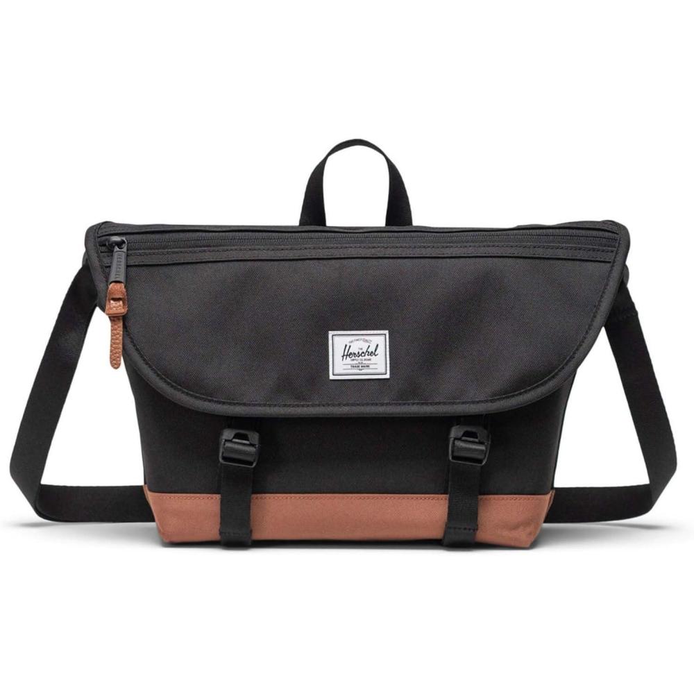 image:imageHerschel Unisex Cove Small MessengerBlackSaddle Brown