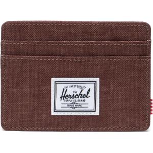 Herschel Supply Co. Charlie Cardholder Wallet(Potting Soil Crosshatch (limited edition))