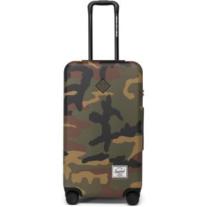 Herschel Supply Co. Unisex Heritage Hardshell Luggage, Black, Medium – 27 inch(Woodland Camo)