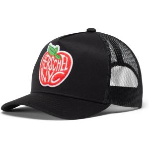 Herschel Supply Co. Whaler Tall Mesh NYC Big Apple Cap, NYC Big Apple-Black, Tall