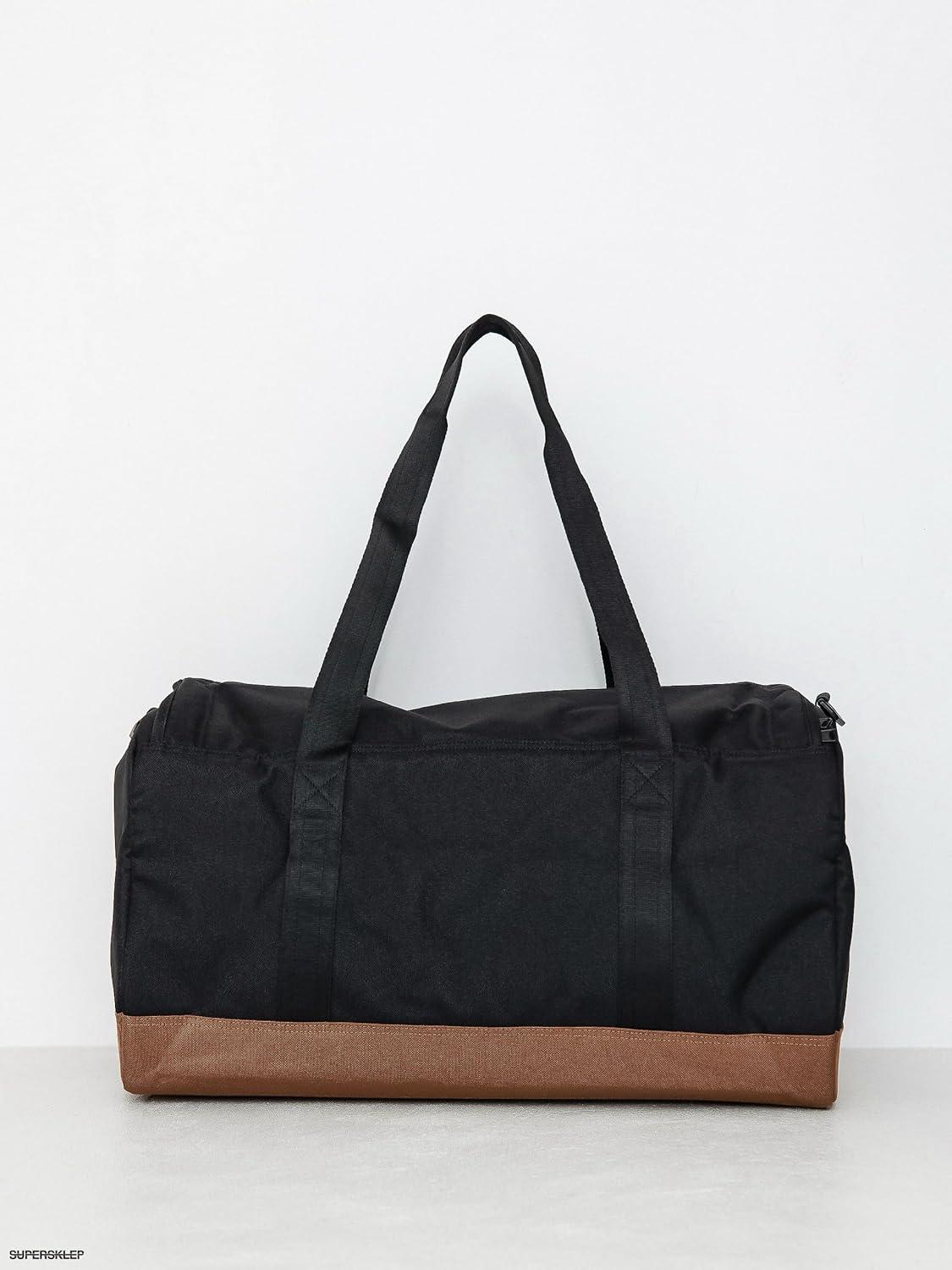 image:imageHerschel Heritage Duffle Luggage BagBlackSaddle Brown