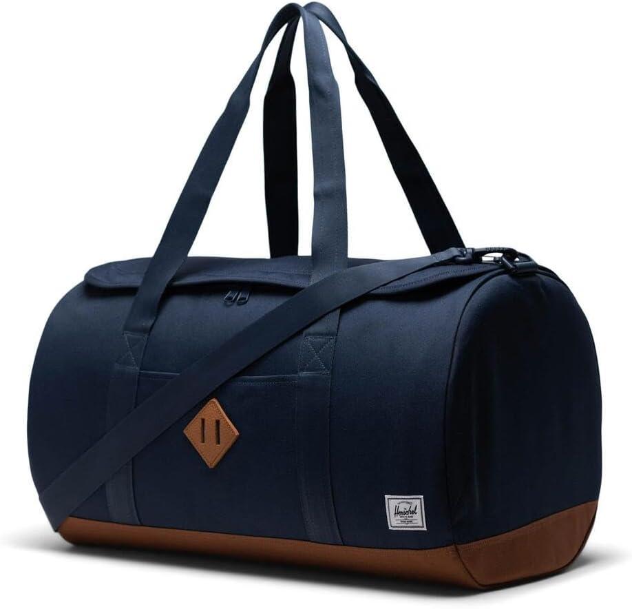 image:imageHerschel Heritage Duffle Luggage BagNavySaddle Brown
