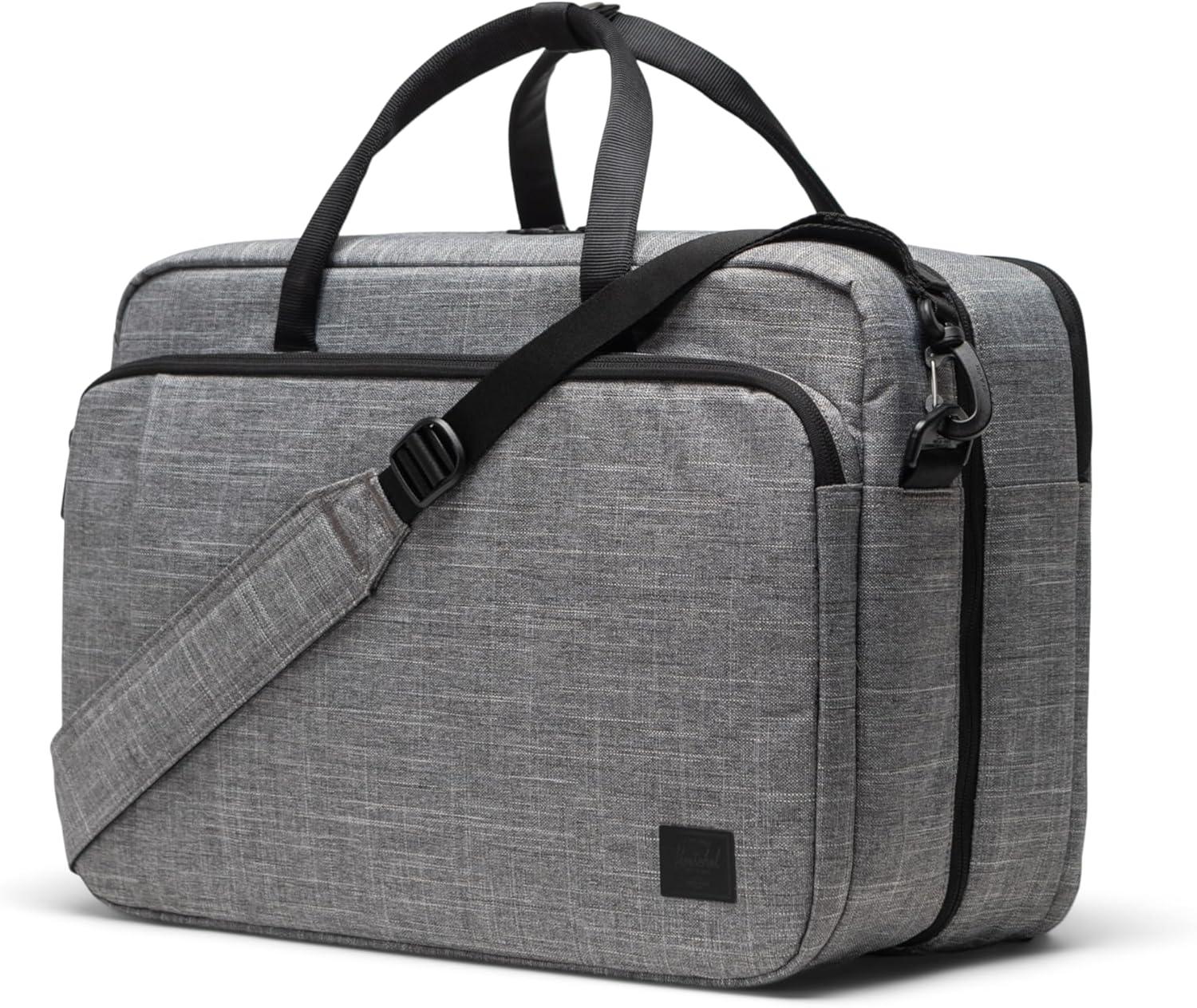 image:imageHerschel Supply Co Unisex Bowen Duffel Tech BagRaven Crosshatch