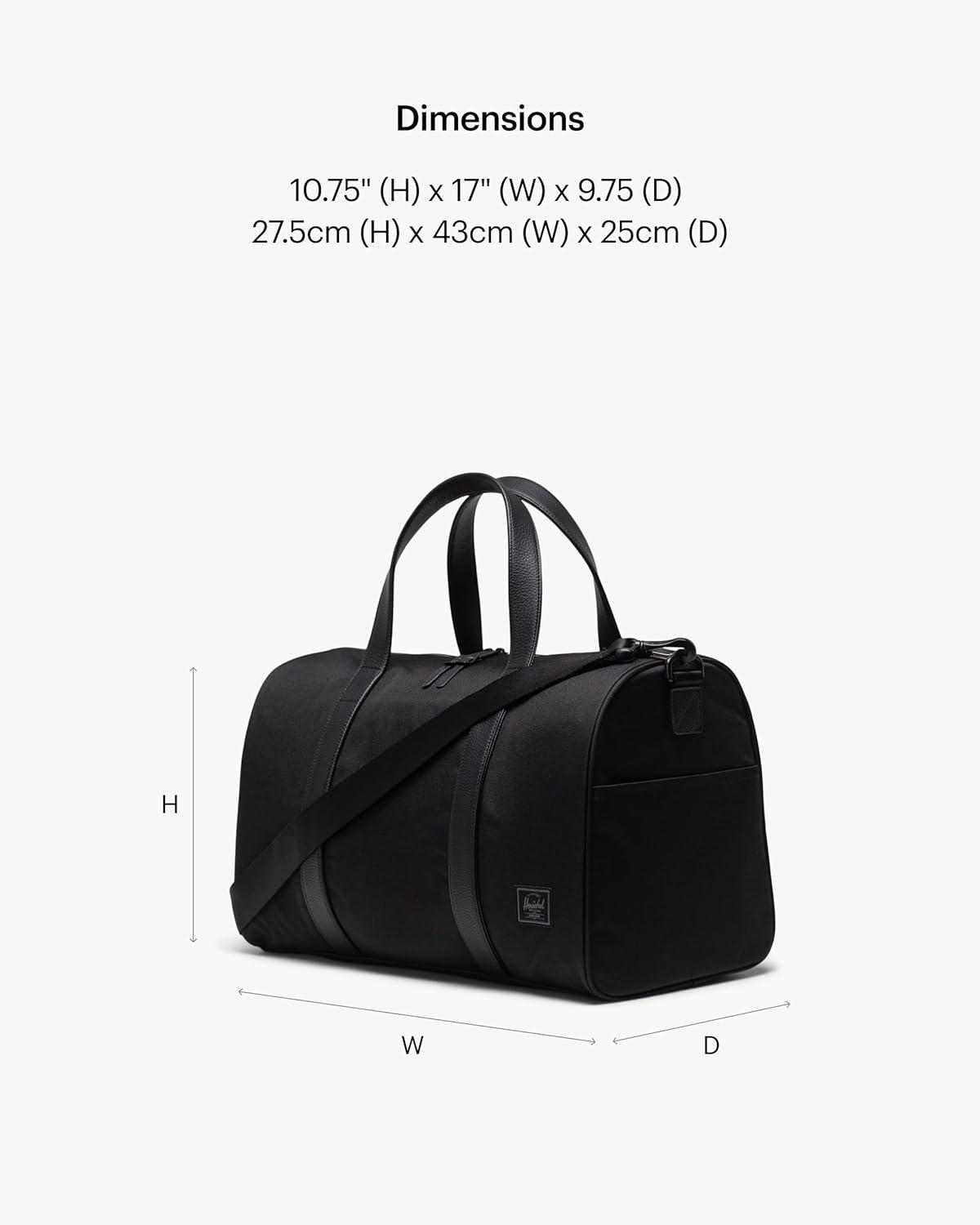 image:imageHerschel Unisex Novel DuffleBlack Tonal