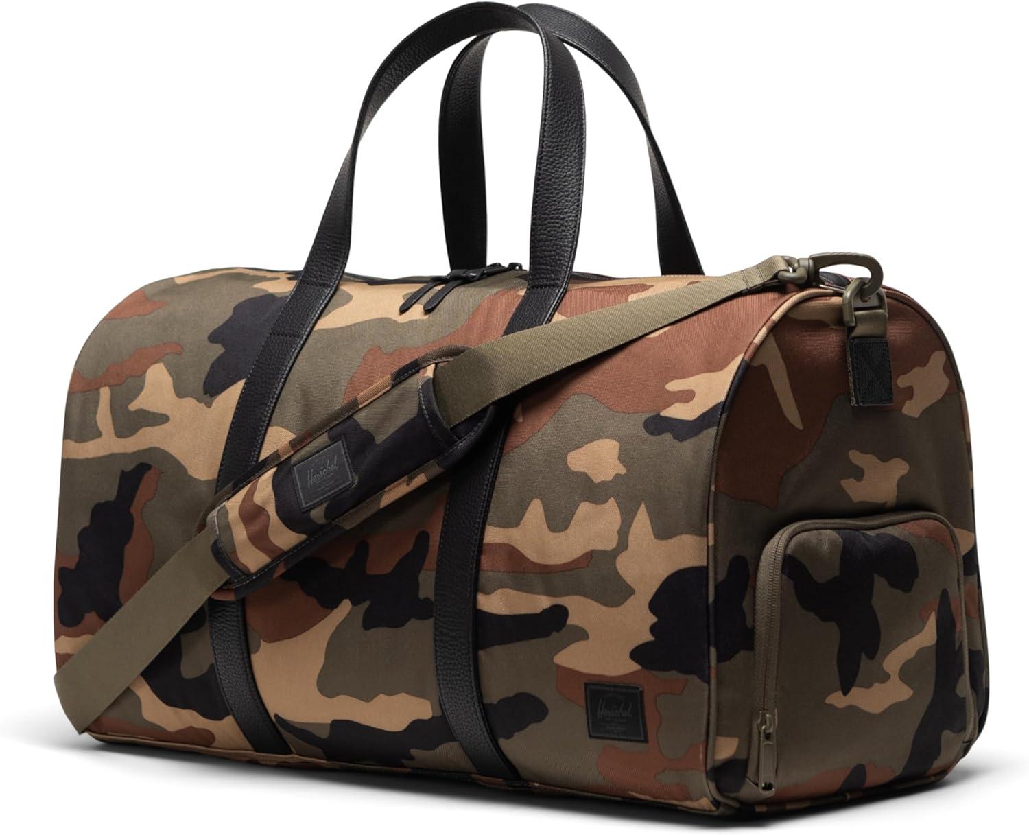 image:imageHerschel Unisex Novel DuffleWoodland CamoBlack Label