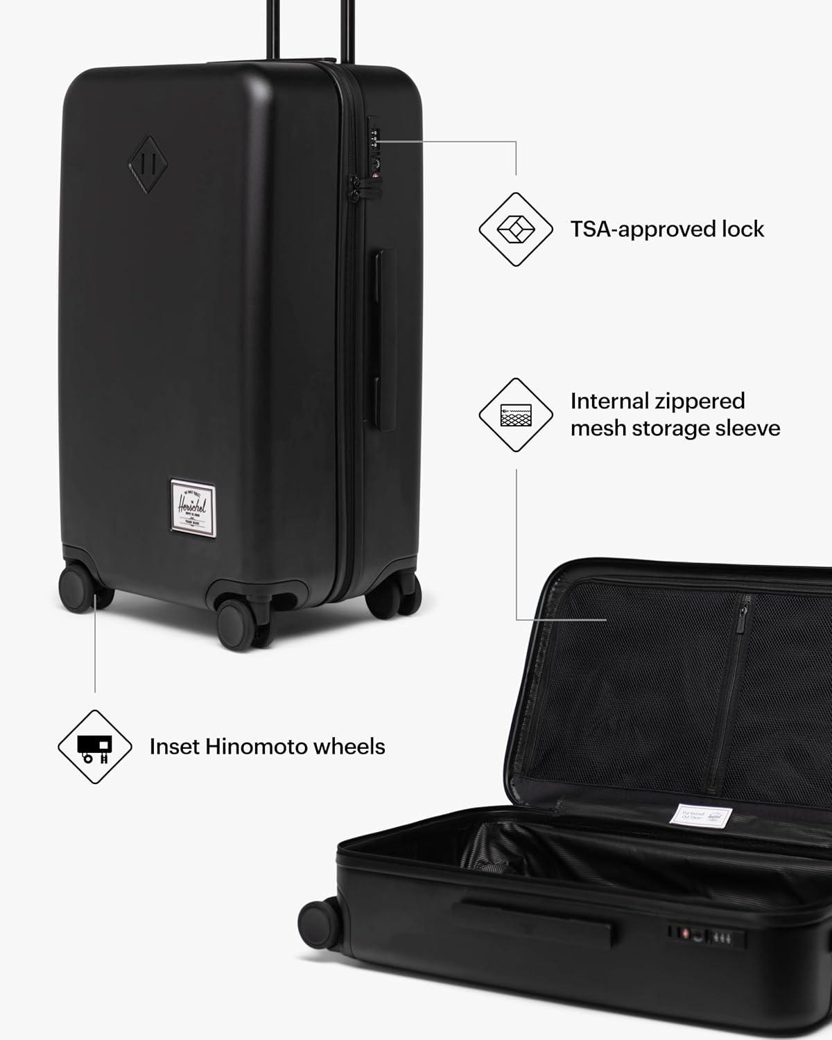 image:imageHerschel Supply Co Unisex Heritage Hardshell Luggage Ash Rose Medium 27 inchAsh Rose