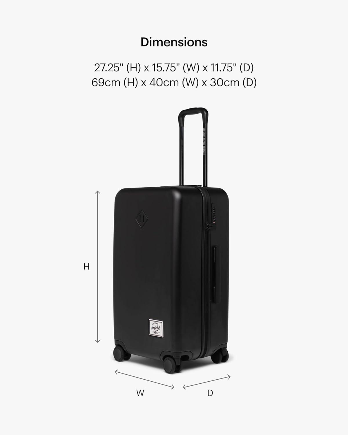 image:imageHerschel Supply Co Unisex Heritage Hardshell Luggage Ash Rose Medium 27 inchTrue Blue Limited Edition