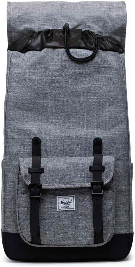 image:imageHerschel Little America Mid BackpackRaven Crosshatch