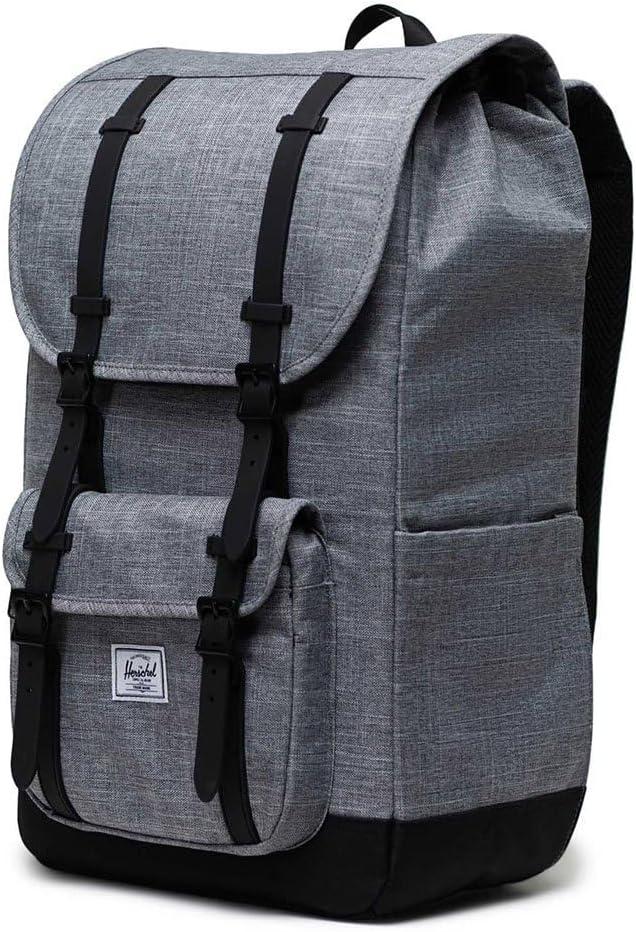 image:imageHerschel Little America Mid BackpackRaven Crosshatch