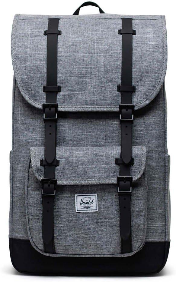 image:imageHerschel Little America Mid BackpackRaven Crosshatch