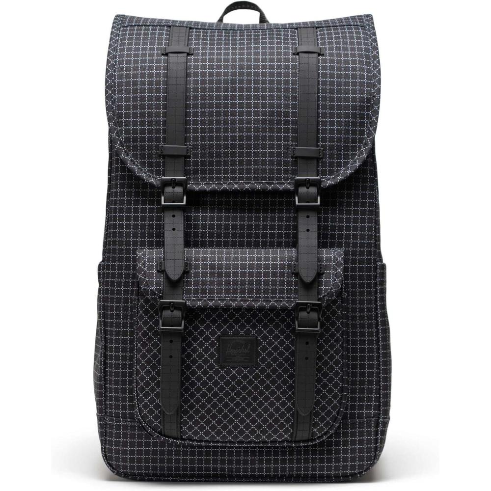image:imageHerschel Little America Mid BackpackGrid Black Limited Edition
