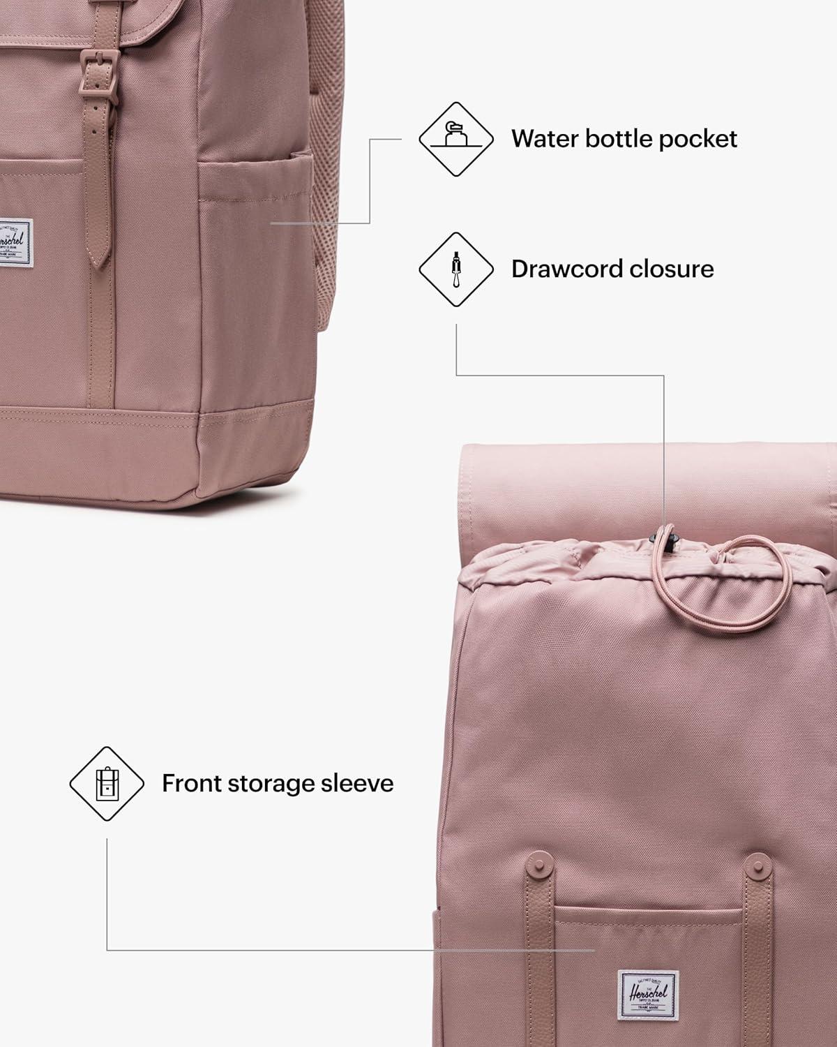 image:imageHerschel Retreat Backpack Moonbeam Small 17LAsh Rose