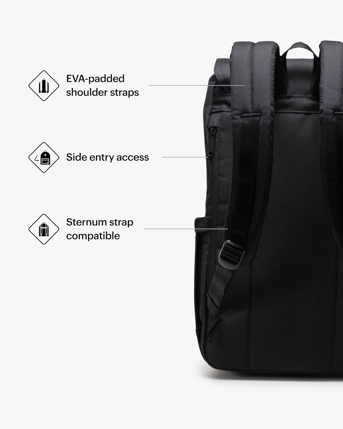 image:imageHerschel Retreat Backpack Moonbeam Small 17LBlack Tonal