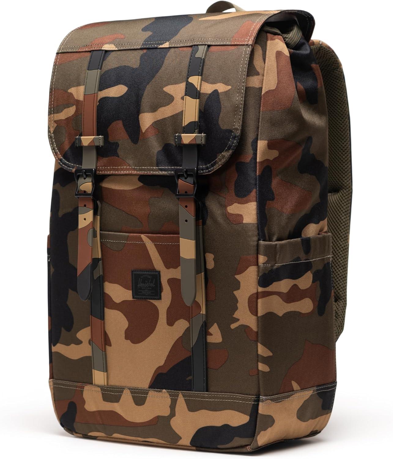 image:imageHerschel Retreat Backpack Moonbeam Small 17LWoodland CamoBlack Label