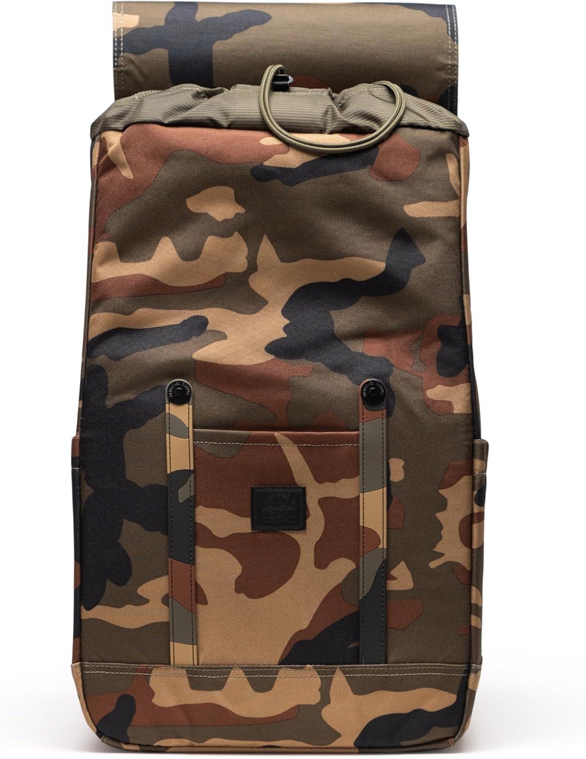 image:imageHerschel Retreat Backpack Moonbeam Small 17LWoodland CamoBlack Label