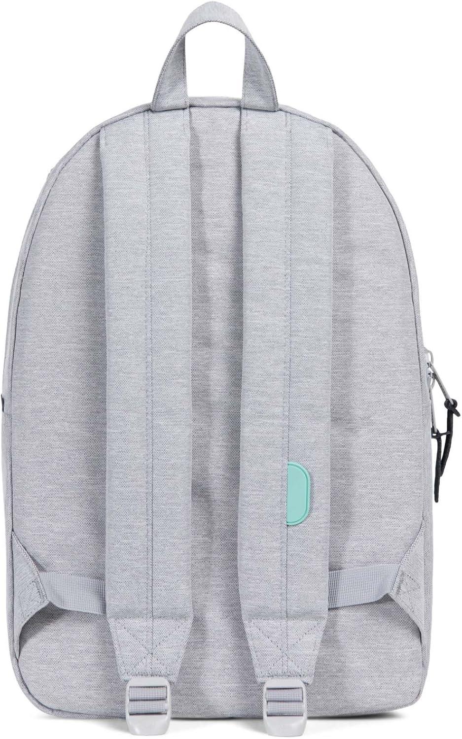 image:imageHerschel Settlement Quilted Backpack Black One SizeLight Grey CrosshatchLucite Green Zip