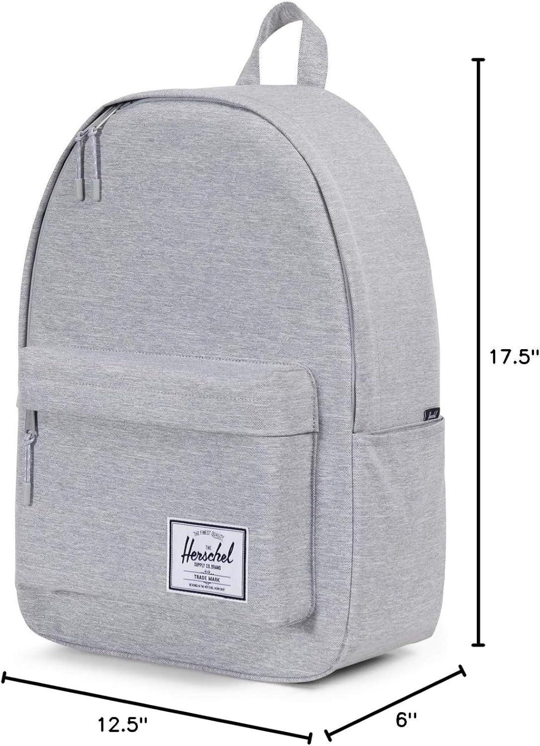 image:imageHerschel Supply Co Classic XL Backpack Weather ResistantLight Grey Crosshatch