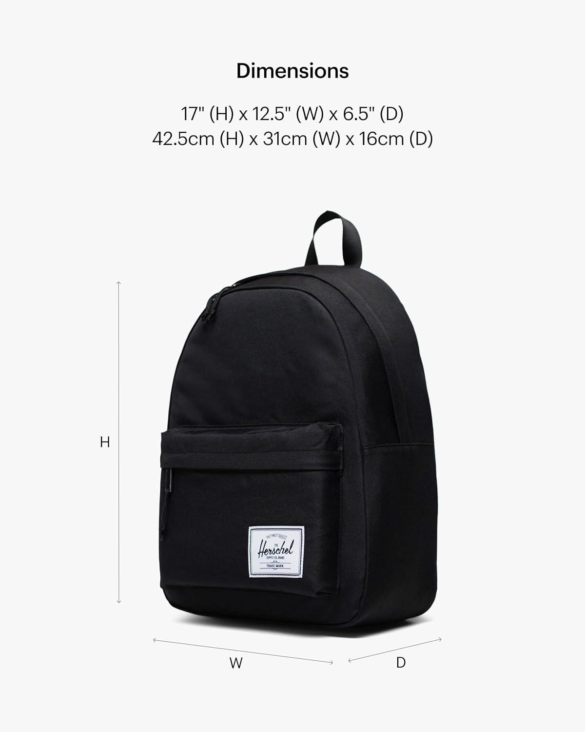 image:imageHerschel Supply Co Unisex Herschel Classic Backpack Black Limited Edition Varsity 30LBlack Tonal