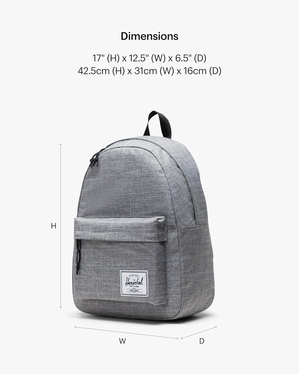 image:imageHerschel Supply Co Unisex Herschel Classic Backpack Black Limited Edition Varsity 30LGrey