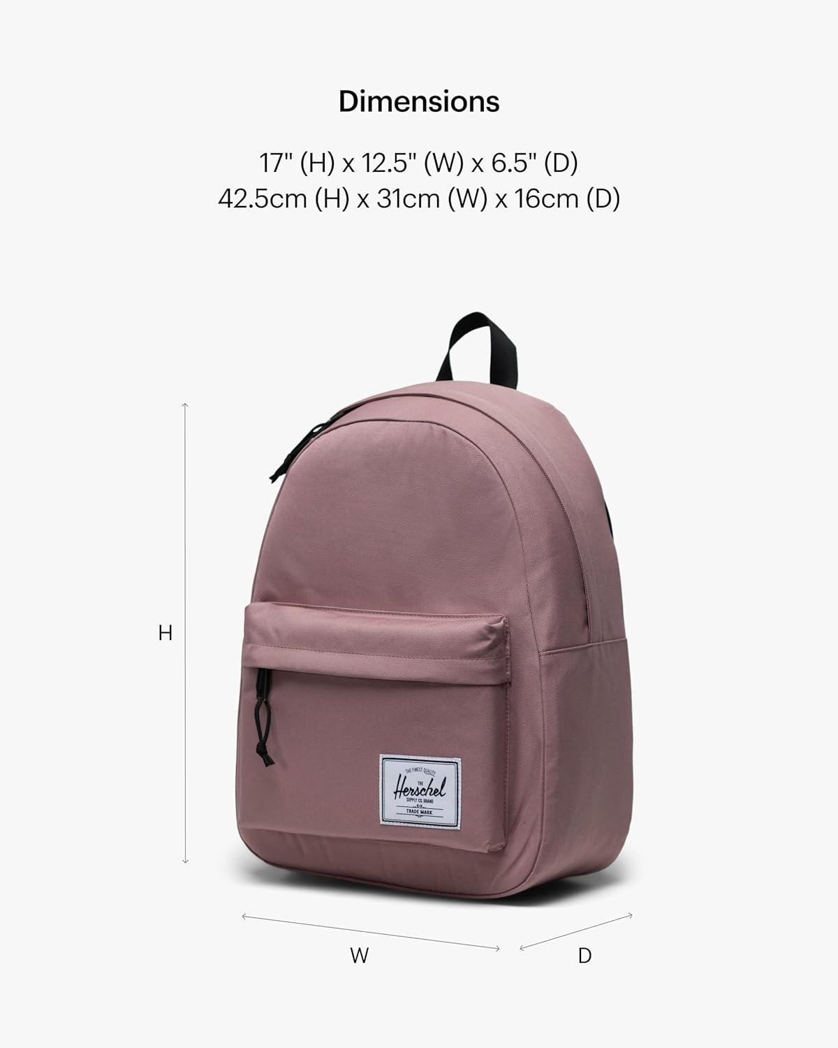 image:imageHerschel Supply Co Unisex Herschel Classic Backpack Black Limited Edition Varsity 30LPink